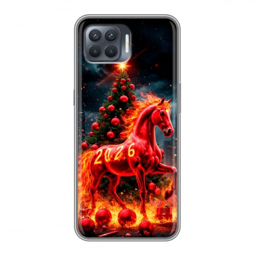 Дизайнерский силиконовый чехол для OPPO Reno4 Lite Новый год