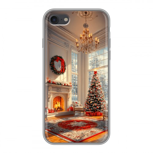 Дизайнерский силиконовый с усиленными углами чехол для Iphone 7 Новый год