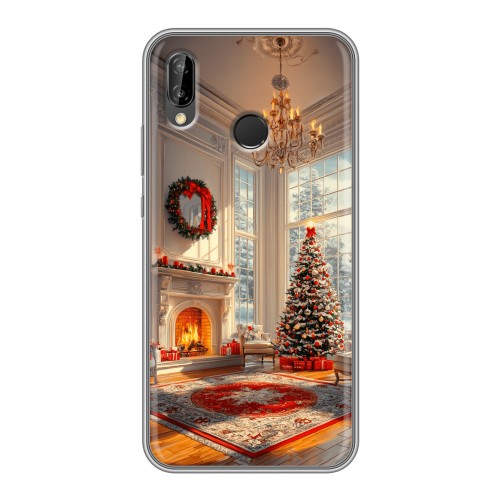Дизайнерский силиконовый чехол для Huawei P20 Lite Новый год