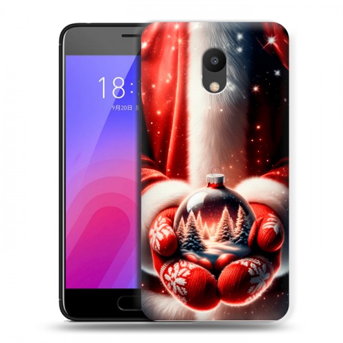 Дизайнерский пластиковый чехол для Meizu M6 Новый год