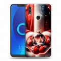 Дизайнерский силиконовый чехол для Alcatel 5V Новый год