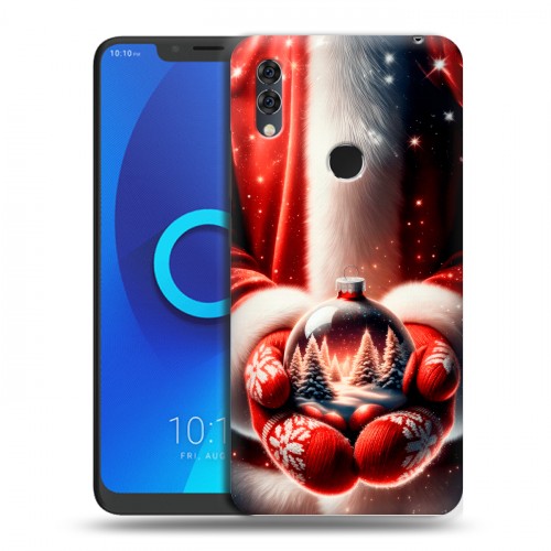 Дизайнерский силиконовый чехол для Alcatel 5V Новый год