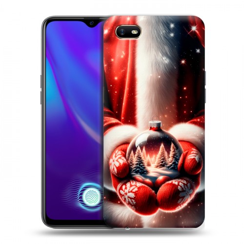 Дизайнерский силиконовый с усиленными углами чехол для OPPO A1k Новый год