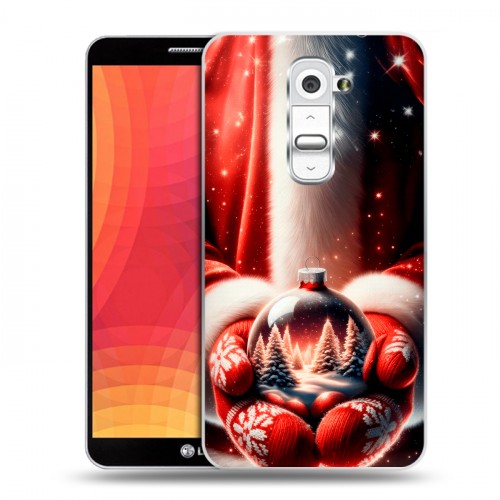 Дизайнерский пластиковый чехол для LG Optimus G2 Новый год