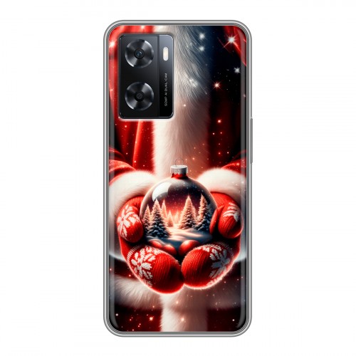 Дизайнерский силиконовый чехол для OPPO A57s Новый год