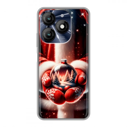 Дизайнерский пластиковый чехол для Itel A70 Новый год