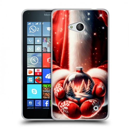 Дизайнерский пластиковый чехол для Microsoft Lumia 640 Новый год