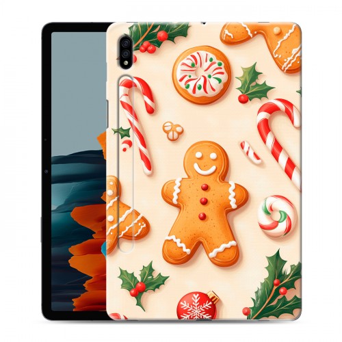 Дизайнерский силиконовый чехол для Samsung Galaxy Tab S7 Новый год