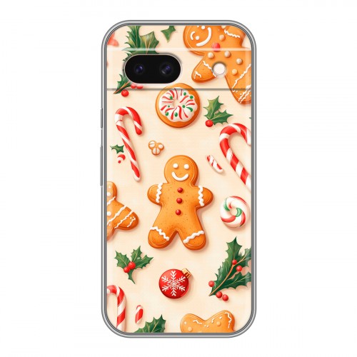 Дизайнерский пластиковый чехол для Google Pixel 8a Новый год