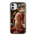 Дизайнерский силиконовый чехол для Iphone 11 Новый год