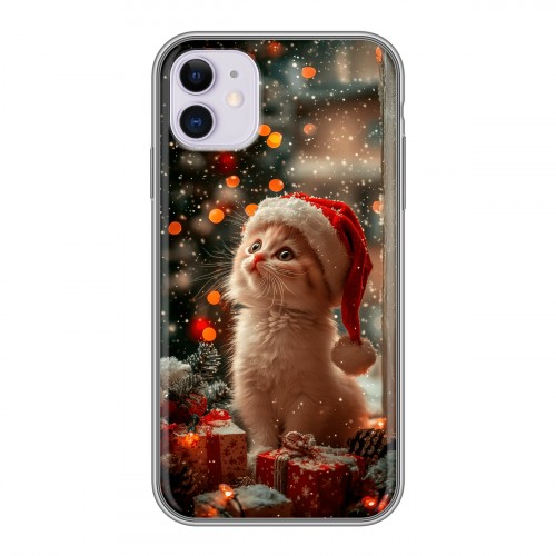 Дизайнерский силиконовый чехол для Iphone 11 Новый год