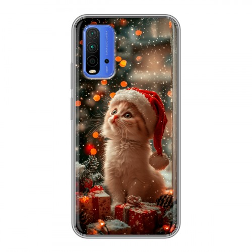 Дизайнерский силиконовый чехол для Xiaomi RedMi 9T Новый год
