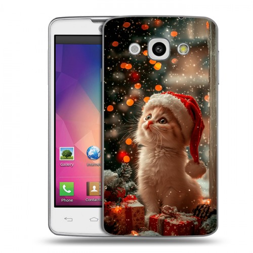 Дизайнерский пластиковый чехол для LG L60 Новый год