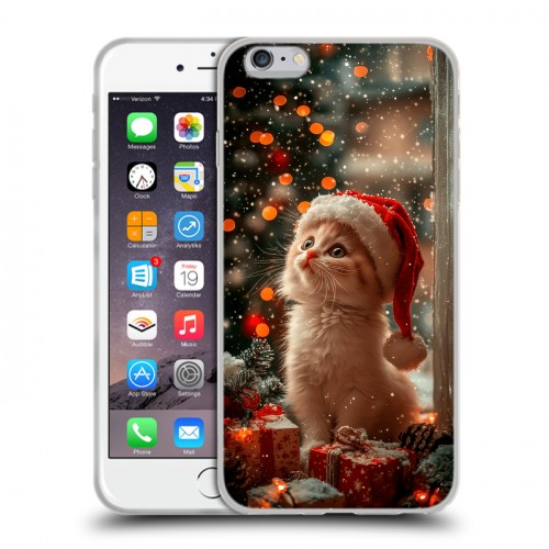 Дизайнерский силиконовый чехол для Iphone 6 Plus/6s Plus Новый год