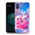 Дизайнерский силиконовый чехол для Xiaomi Mi A2 Новый год