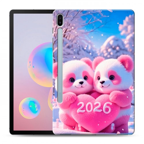 Дизайнерский силиконовый чехол для Samsung Galaxy Tab S6 Новый год