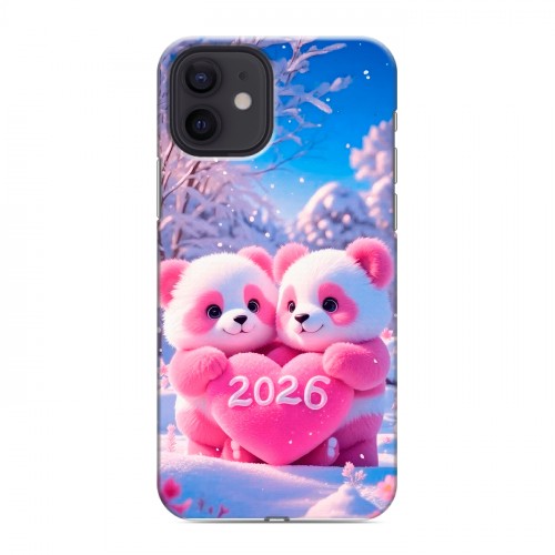 Дизайнерский силиконовый чехол для Iphone 12 Новый год