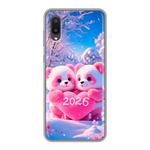 Дизайнерский силиконовый чехол для Samsung Galaxy A02 Новый год