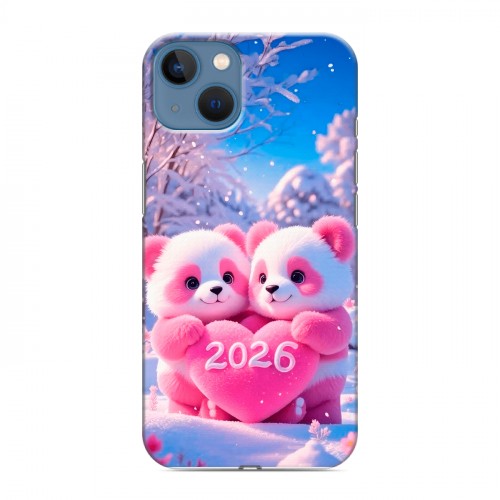 Дизайнерский силиконовый чехол для Iphone 13 Новый год