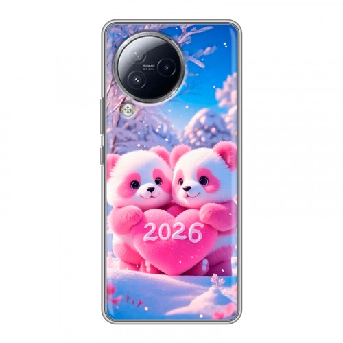 Дизайнерский силиконовый чехол для Xiaomi Civi 3 Новый год