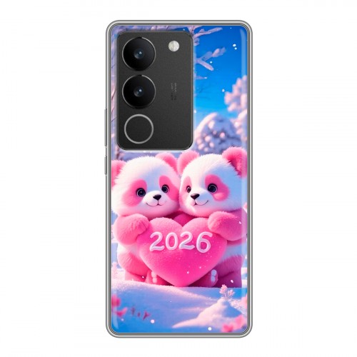 Дизайнерский силиконовый чехол для Vivo S17 Новый год