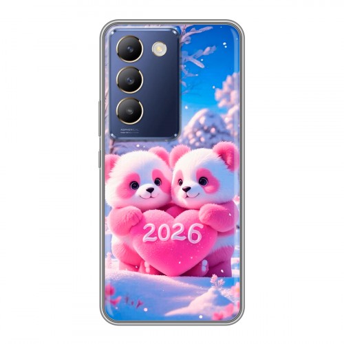 Дизайнерский пластиковый чехол для Vivo V30 Lite Новый год