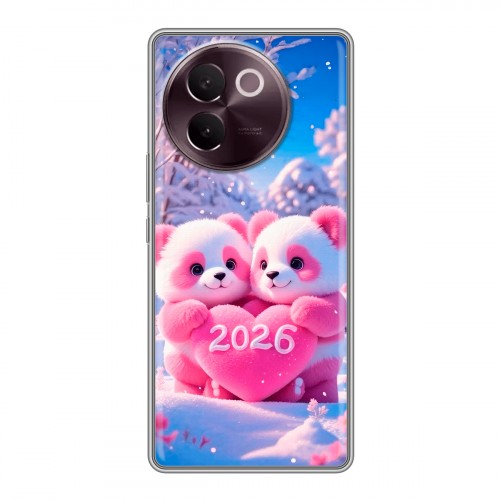 Дизайнерский пластиковый чехол для Vivo V30e Новый год