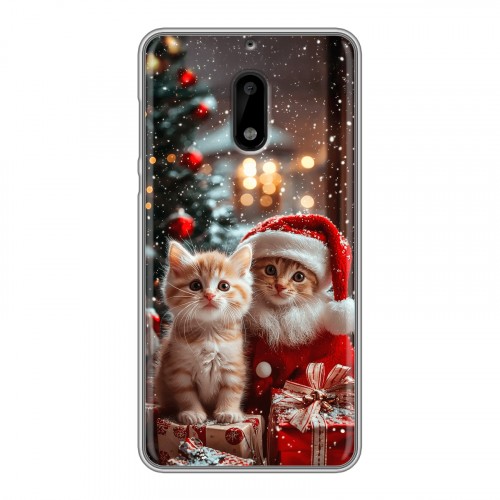 Дизайнерский пластиковый чехол для Nokia 6 Новый год