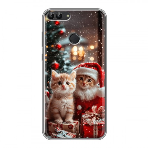 Дизайнерский силиконовый чехол для Huawei P Smart Новый год