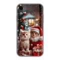 Дизайнерский силиконовый чехол для Iphone Xr Новый год