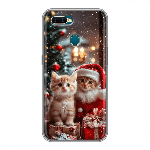 Дизайнерский силиконовый чехол для OPPO AX7 Новый год