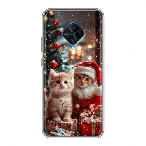 Дизайнерский силиконовый чехол для Vivo V17 Новый год