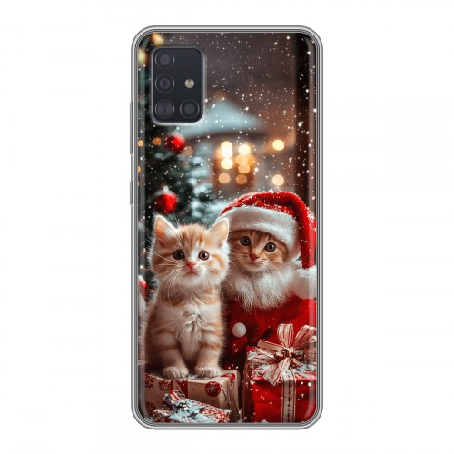 Дизайнерский силиконовый чехол для Samsung Galaxy A51 Новый год