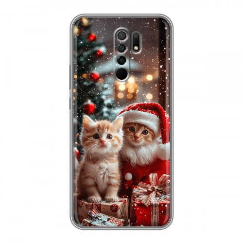 Дизайнерский силиконовый чехол для Xiaomi RedMi 9 Новый год