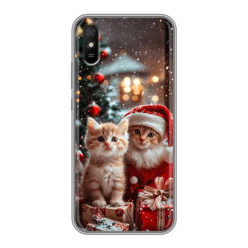 Дизайнерский силиконовый чехол для Xiaomi RedMi 9A Новый год