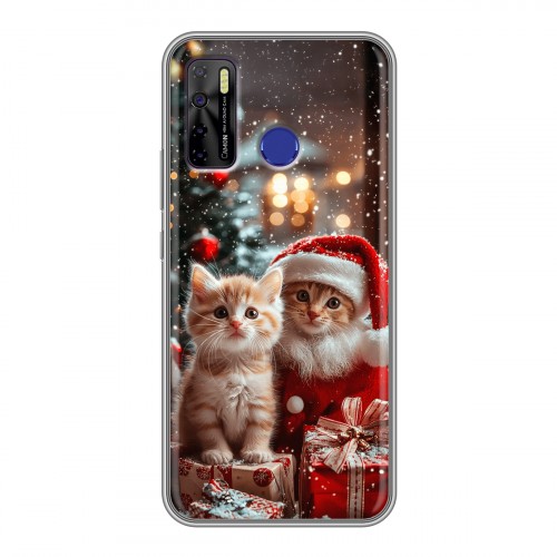 Дизайнерский силиконовый чехол для Tecno Camon 15 Новый год