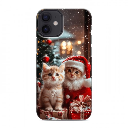 Дизайнерский силиконовый чехол для Iphone 12 Mini Новый год