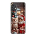 Дизайнерский силиконовый чехол для Samsung Galaxy A32 Новый год