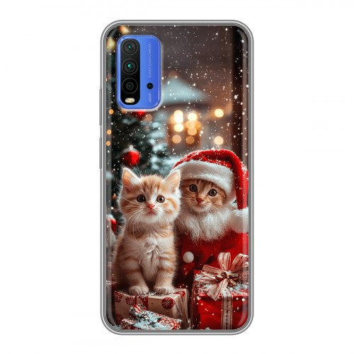 Дизайнерский силиконовый чехол для Xiaomi RedMi 9T Новый год