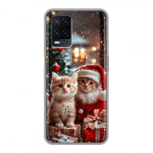 Дизайнерский силиконовый чехол для OPPO A54 Новый год