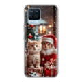 Дизайнерский силиконовый чехол для Realme 8 Новый год