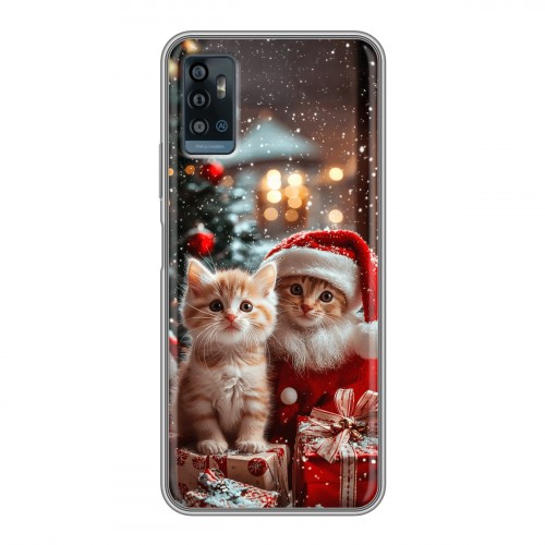 Дизайнерский пластиковый чехол для ZTE Blade A71 Новый год