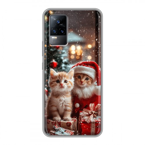 Дизайнерский силиконовый чехол для Vivo V21e Новый год