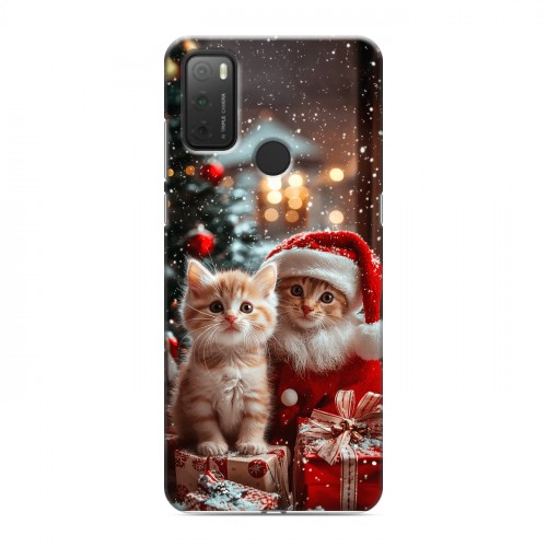 Дизайнерский силиконовый чехол для Alcatel 3L (2021) Новый год