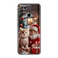 Дизайнерский силиконовый чехол для Xiaomi Redmi 10C Новый год