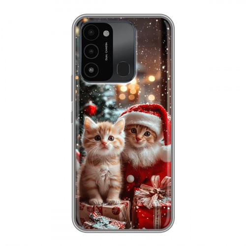 Дизайнерский силиконовый с усиленными углами чехол для Tecno Spark Go 2022 Новый год