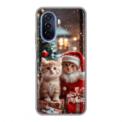 Дизайнерский силиконовый чехол для Huawei Nova Y70 Новый год