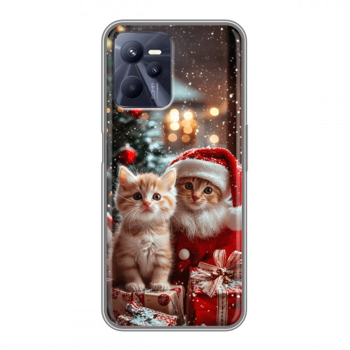 Дизайнерский силиконовый чехол для Realme C35 Новый год