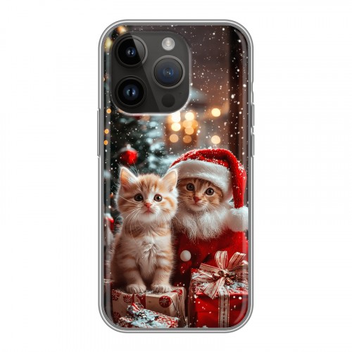 Дизайнерский силиконовый чехол для Iphone 14 Pro Новый год