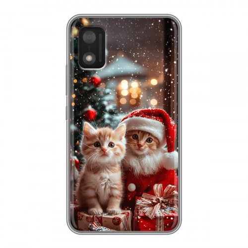 Дизайнерский силиконовый чехол для Itel A17 Новый год